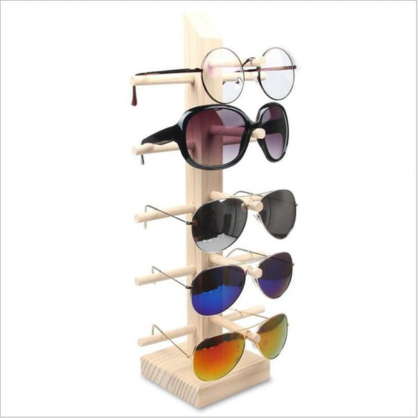 Wooden Sunglasses Stand