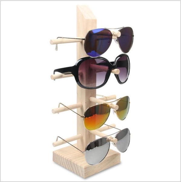 Wooden Sunglasses Stand
