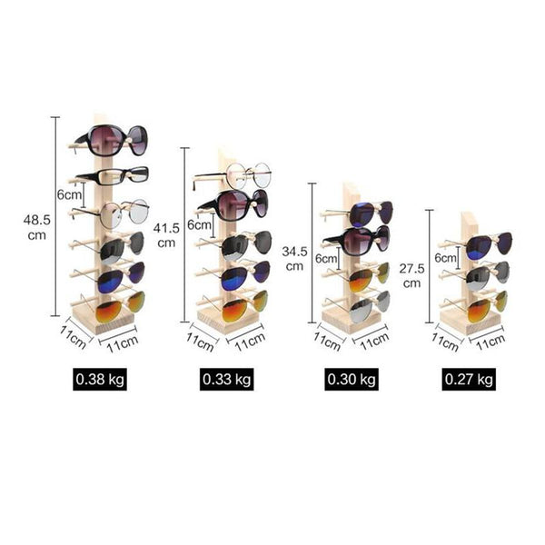 Wooden Sunglasses Stand
